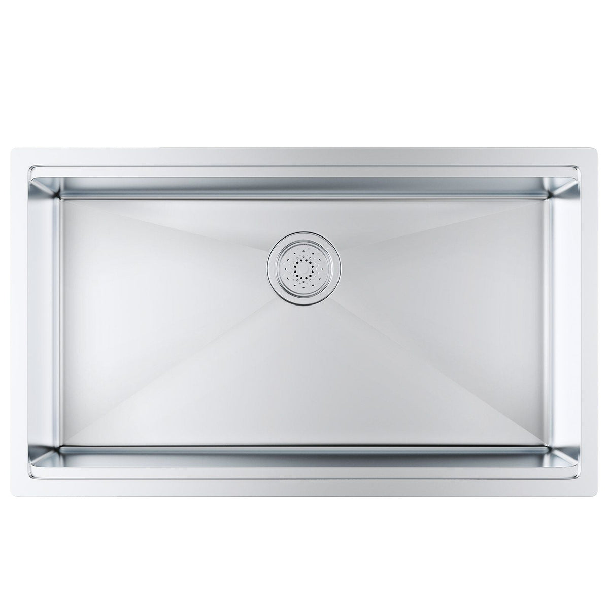 Kitchen Sink, 304 Stainless Steel Drop-In Sinks, Undermount Single Bowl Basin with Ledge and Accessories, Household Dishwasher Sinks for Workstation, RV, Prep Kitchen, and Bar Sink, 32 inch