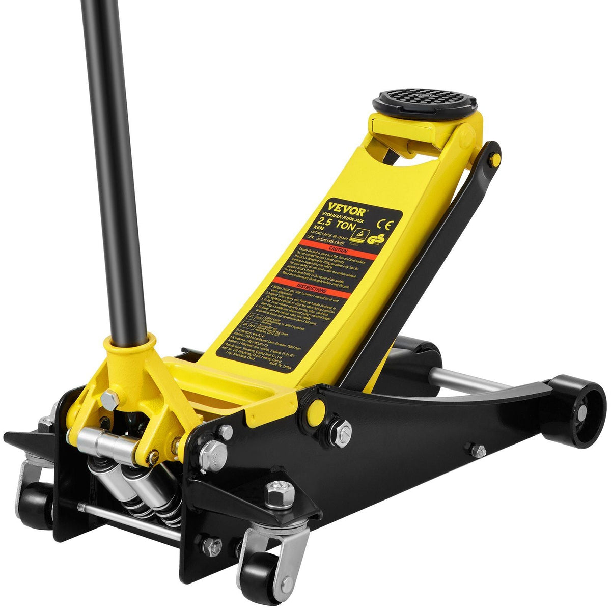 Low Profile Floor Jack 2.5 Ton Heavy Duty Steel Dual Piston