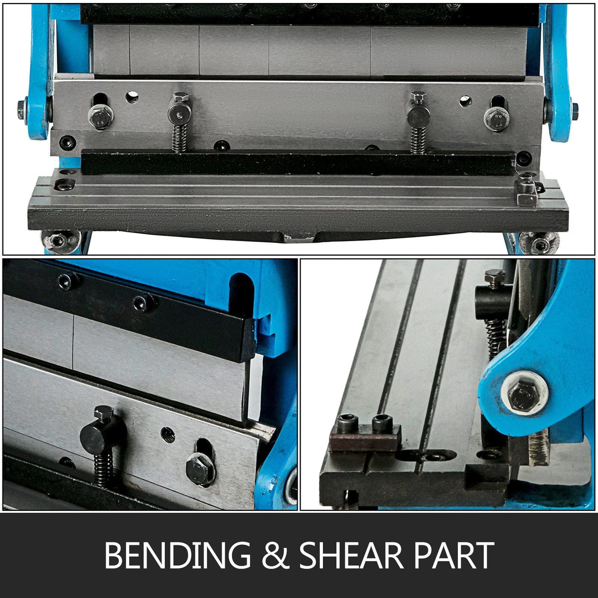 Sheet Metal Brake 3-In-1 12-inch,Shear Press Brake 20-Gauge Capacity,Combination Sheet Metal Machine Solid Construction,Shears and Slip Roll Machine for Shear Bending Rolling