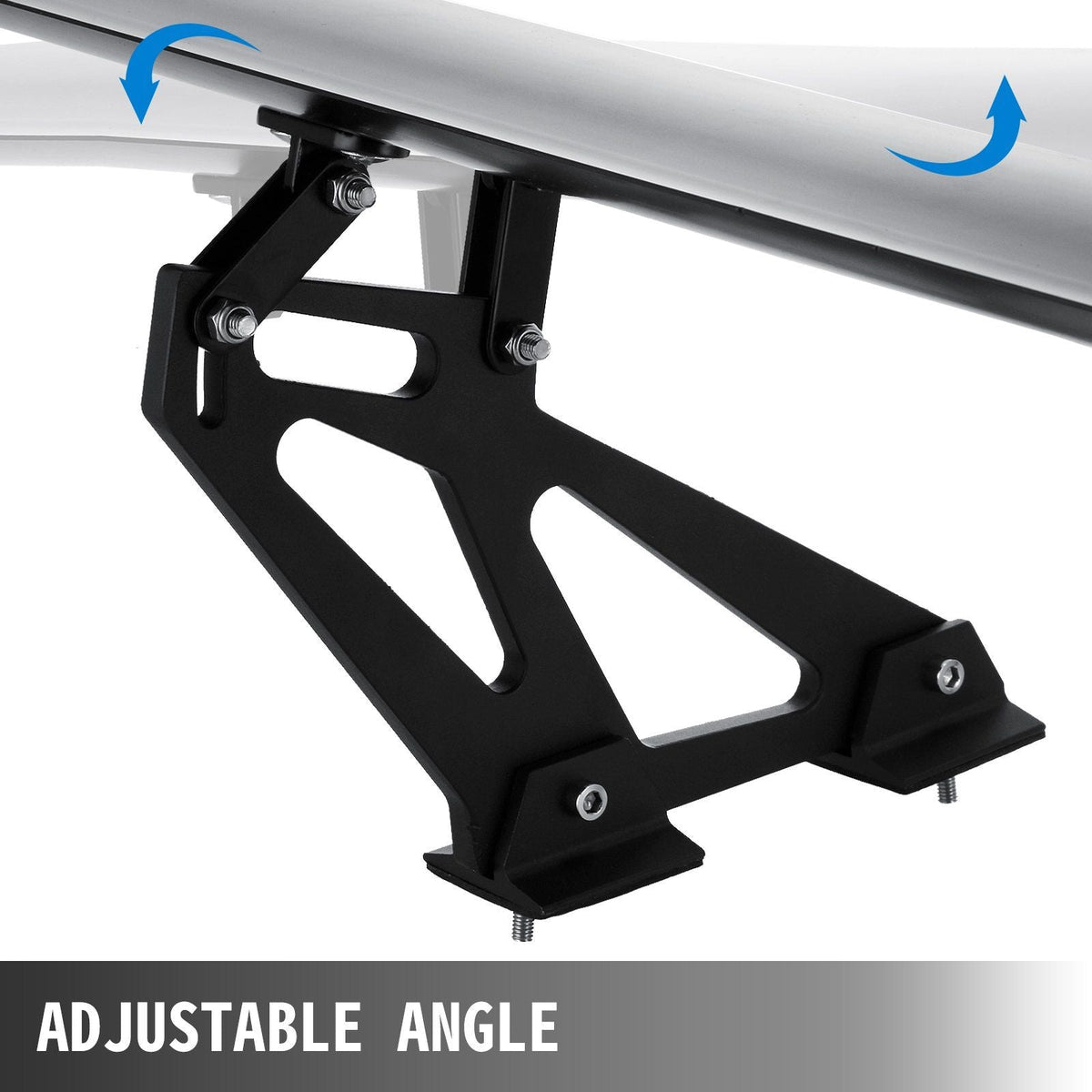 Single Deck GT Wing Car Spoiler Adjustable Universal 43.3inch Lightweight Aluminum Car Rear Spoiler Wing,Racing Spoiler BGW/JDM Drift