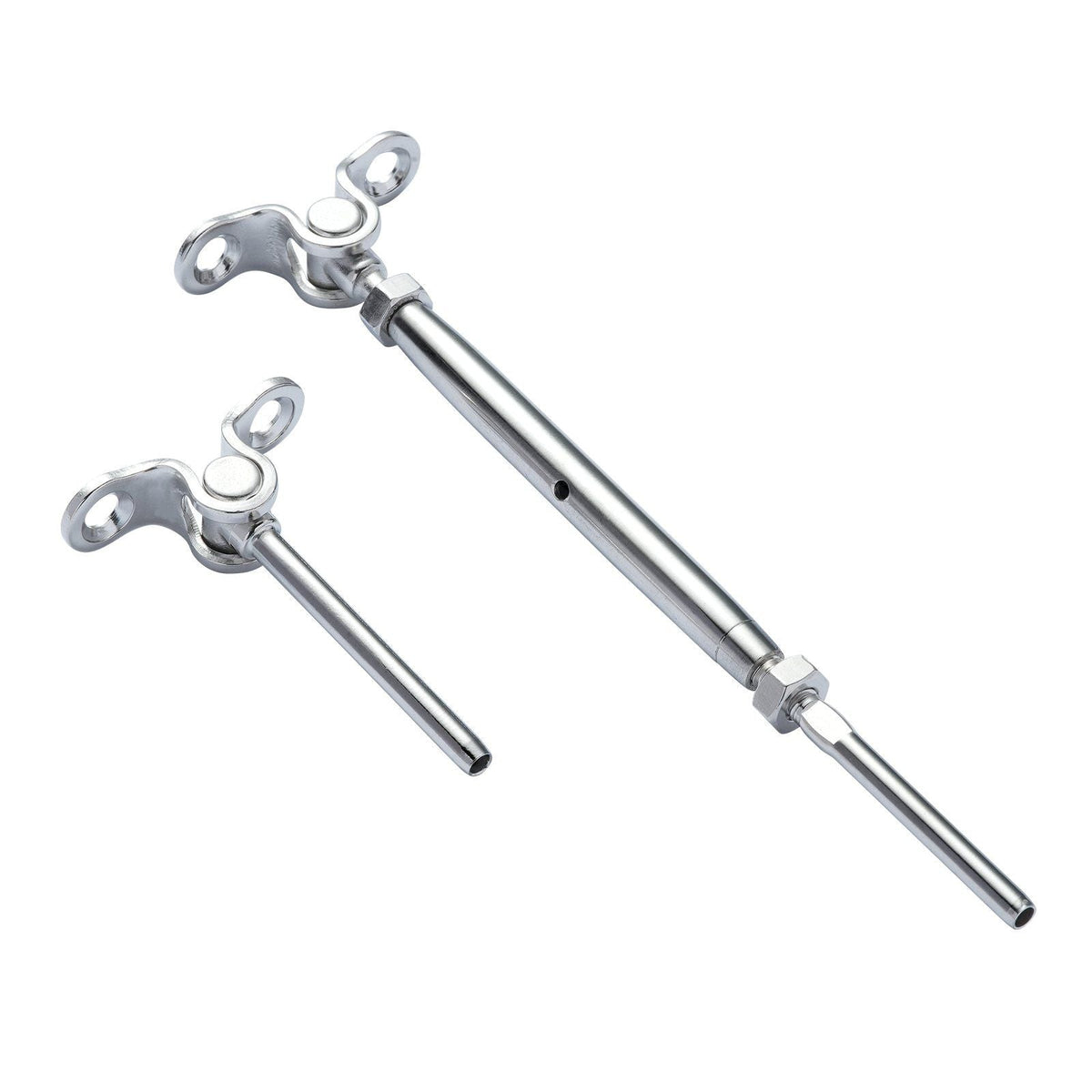 T316 Stainless Steel Adjustable Angle 1/8" Cable Railing Kit/Hardware for Wood Post, Marine Grade for 1/8"Wire Rope,0-180-Degree Angle & Easy Installation, Silver (30 Pack)