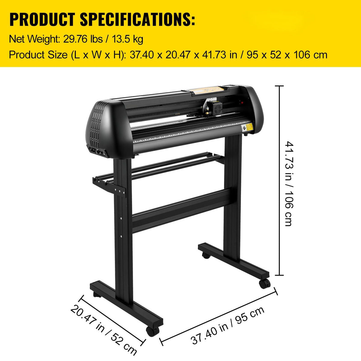 Vinyl Cutter Machine, Upgraded 28 Inch Paper Feed Cutting Plotter Bundle, Adjustable Force & Speed Vinyl Printer with Powerful Stepper Motors, Signmaster Software Compatible with Windows System