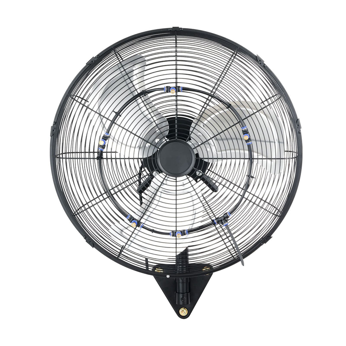 Wall Mount Fan, 20 in Wall Mounted Hanging Fan with Oscillating & Mist, Remote, IP44-rated, 3-Speed, 18h Timer, Temperature Control, Powerful for Industry, Commercial, Garage, Workshop, Gym