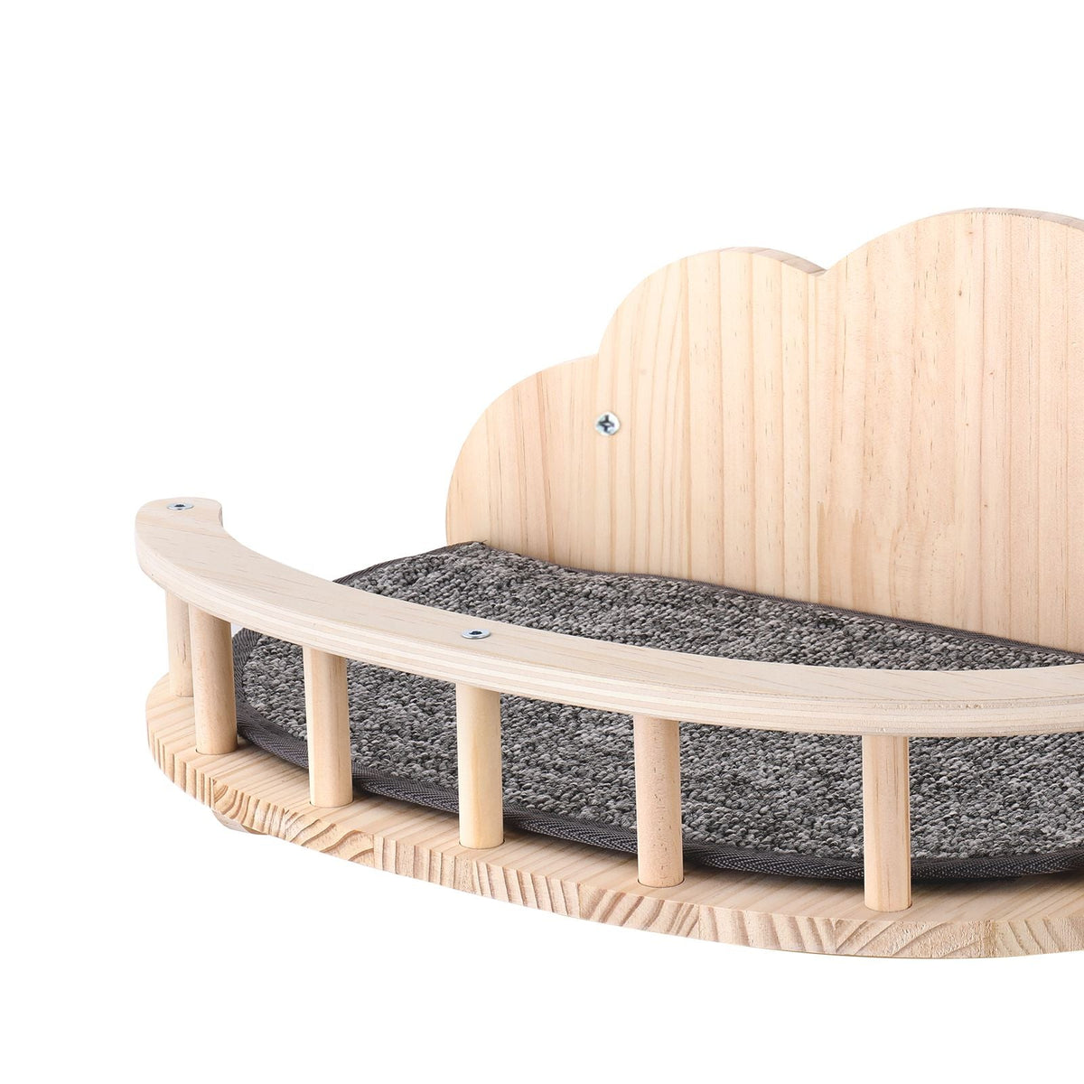 Wall Mounted Cat Shelves, Cat Wall Shelves and Perches with Jumping Boards, Nest, Barrier Board & Cat Tree, Cat Floating Furniture up to 40 lbs for Sleeping, Playing, Climbing, Set of 5