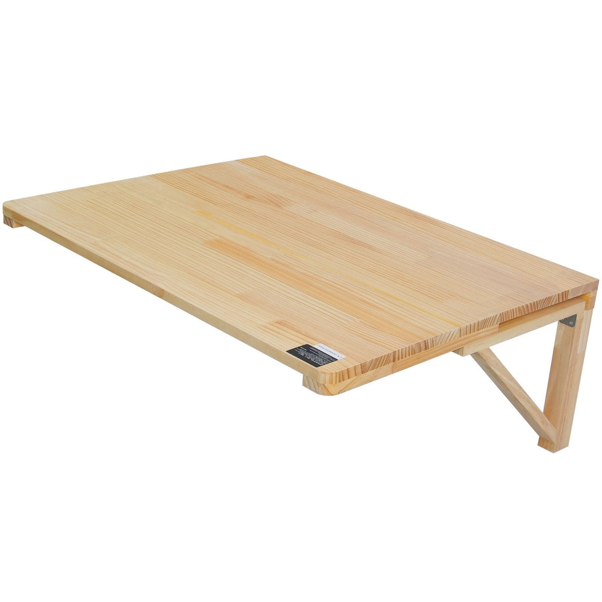 Wall Mounted Folding Table, 31.5" x 23.62" Wall Mount Drop Leaf Table, Wooden Floating Desk with Iron Bracket, Fold Down Desk for Small Spaces, Home Office, Dining, Laundry Room, Kitchen, Bar