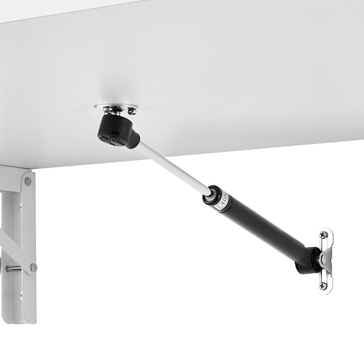 Wall Mounted Folding Table, 35.4 x 19.7 inches Wall Mount Table, Floating Desk with Iron Bracket, Fold Down Desk for Small Spaces, Home Office, Dining, Laundry Room, Kitchen, Bar, White