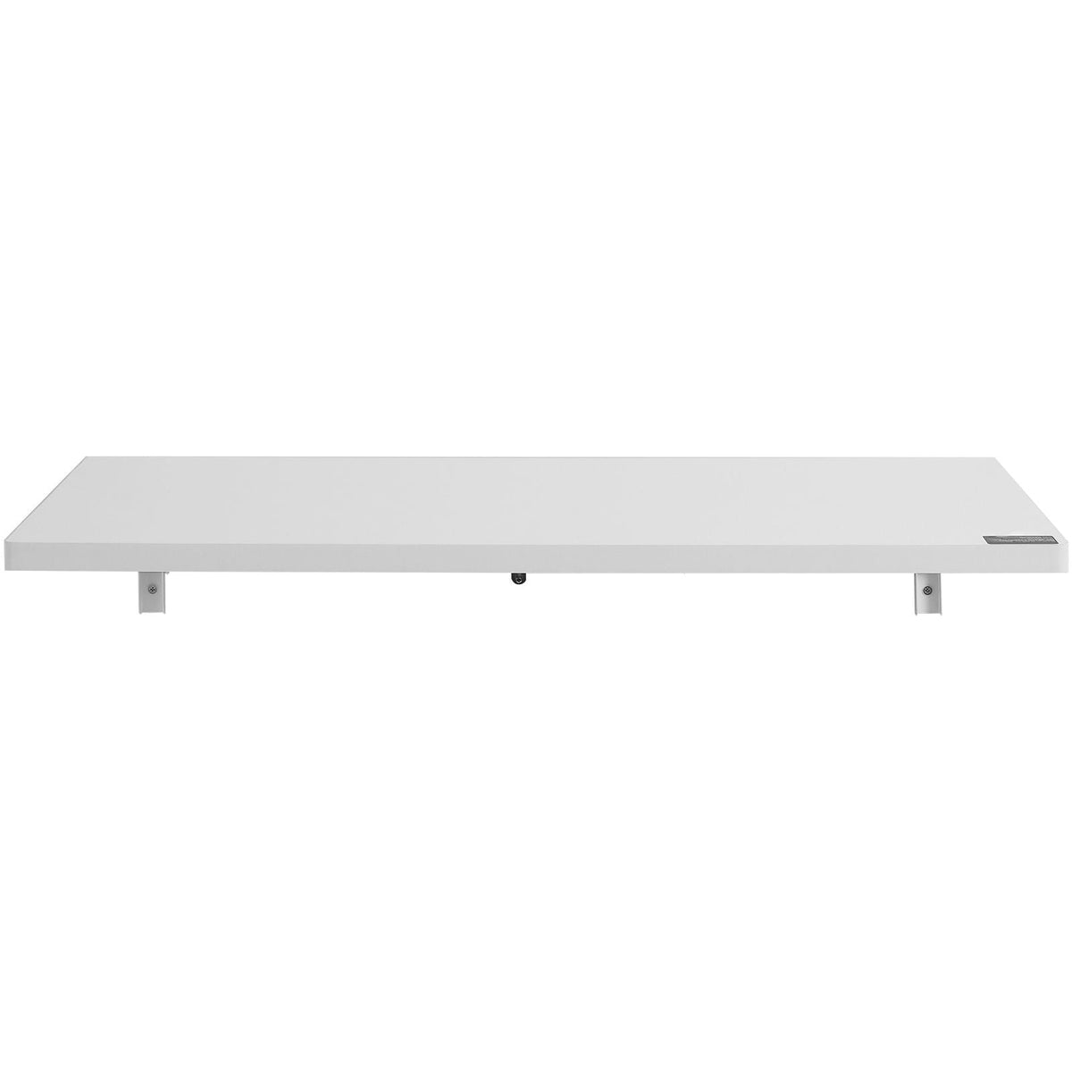 Wall Mounted Folding Table, 35.4 x 19.7 inches Wall Mount Table, Floating Desk with Iron Bracket, Fold Down Desk for Small Spaces, Home Office, Dining, Laundry Room, Kitchen, Bar, White
