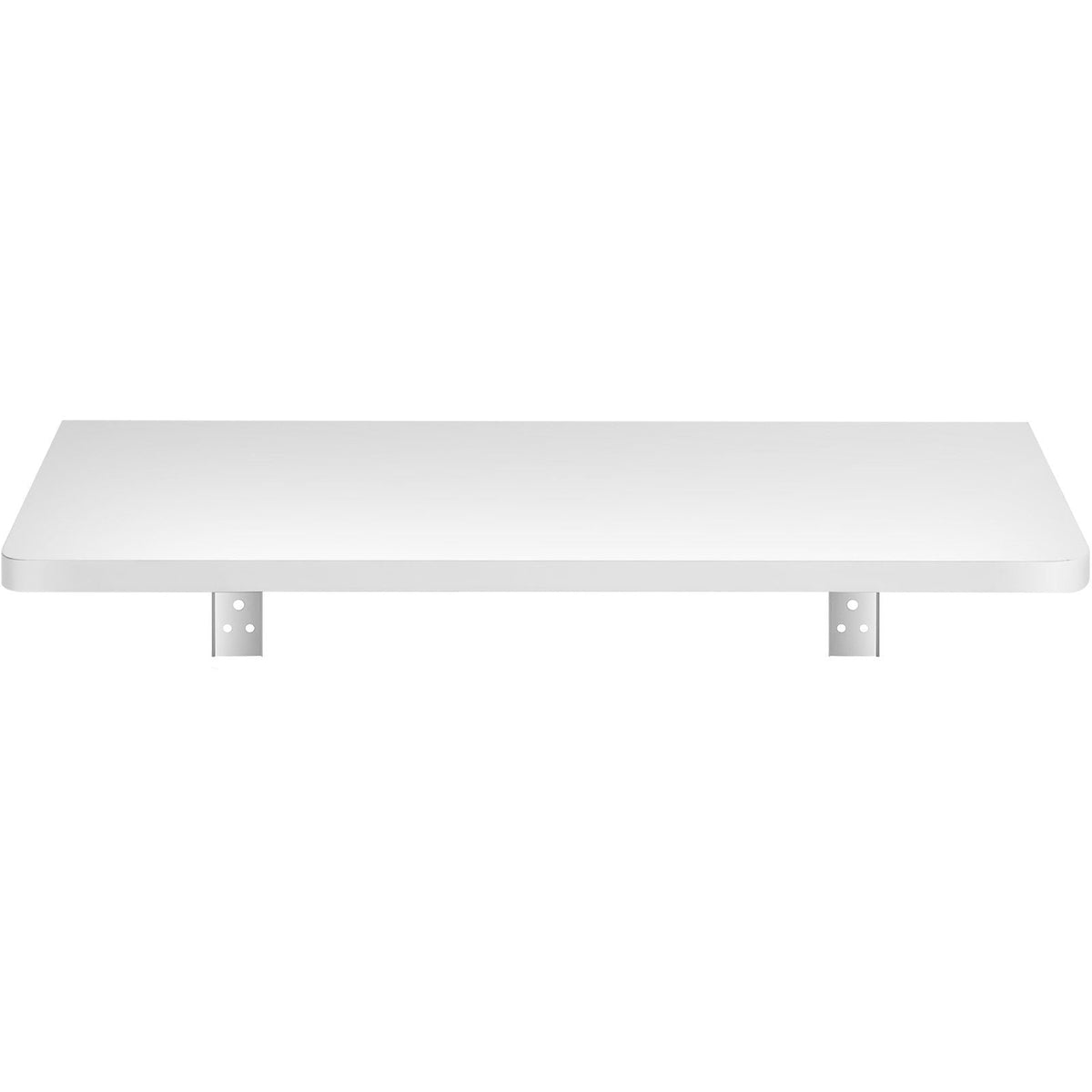 Wall Mounted Folding Table, Wall Mount Drop Leaf Tables, Wooden Floating Desk for Dining, Laundry Room, Office, 23.6" x 15.6" Fold Down Desk with Carbon Steel Bracket