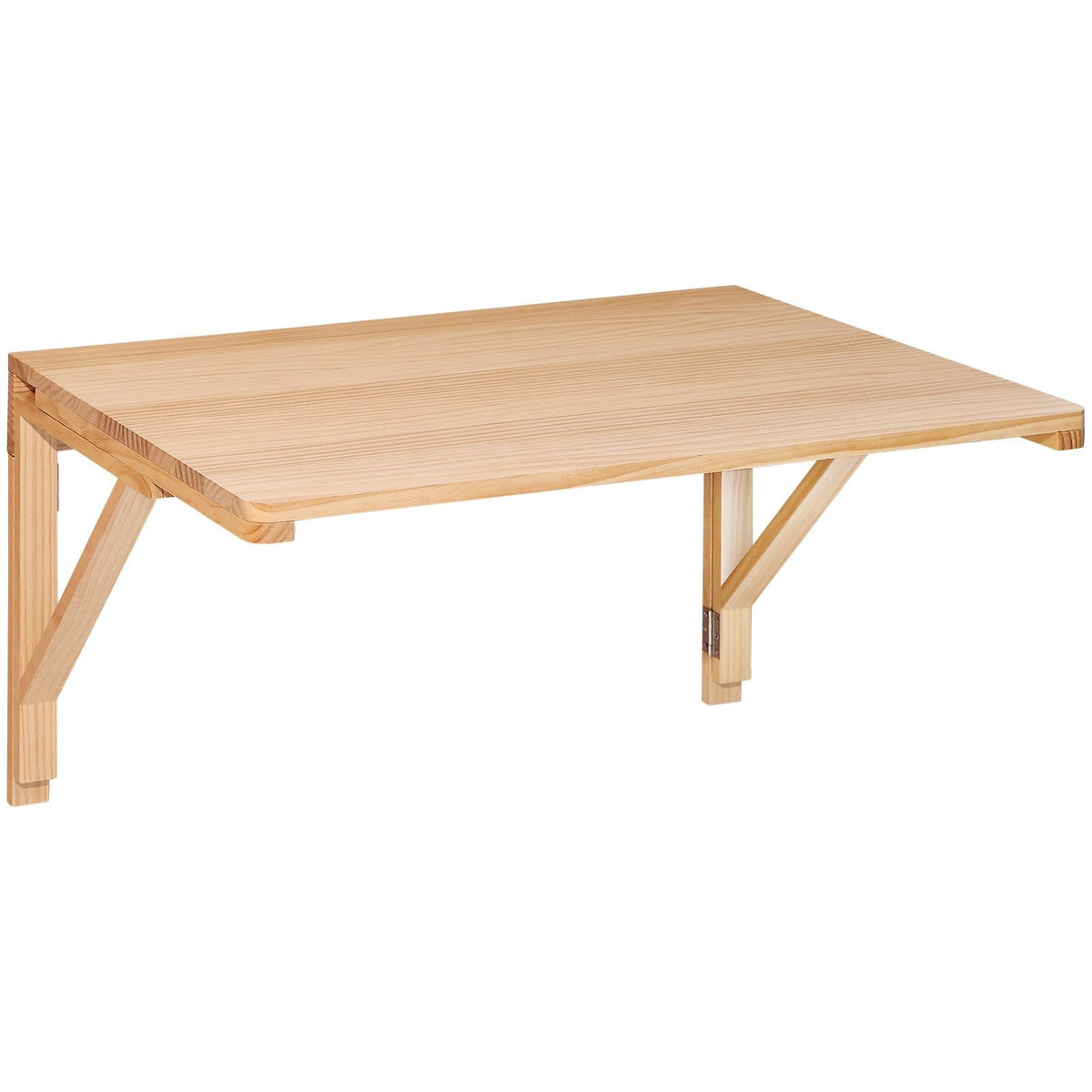 Wall Mounted Folding Table, Wall Mounted Drop Leaf Tables, Solid Wood Floating Desk for Dining, Laundry Room, Office, 31.5" x 23.58" x 17.24" Fold Down Desk