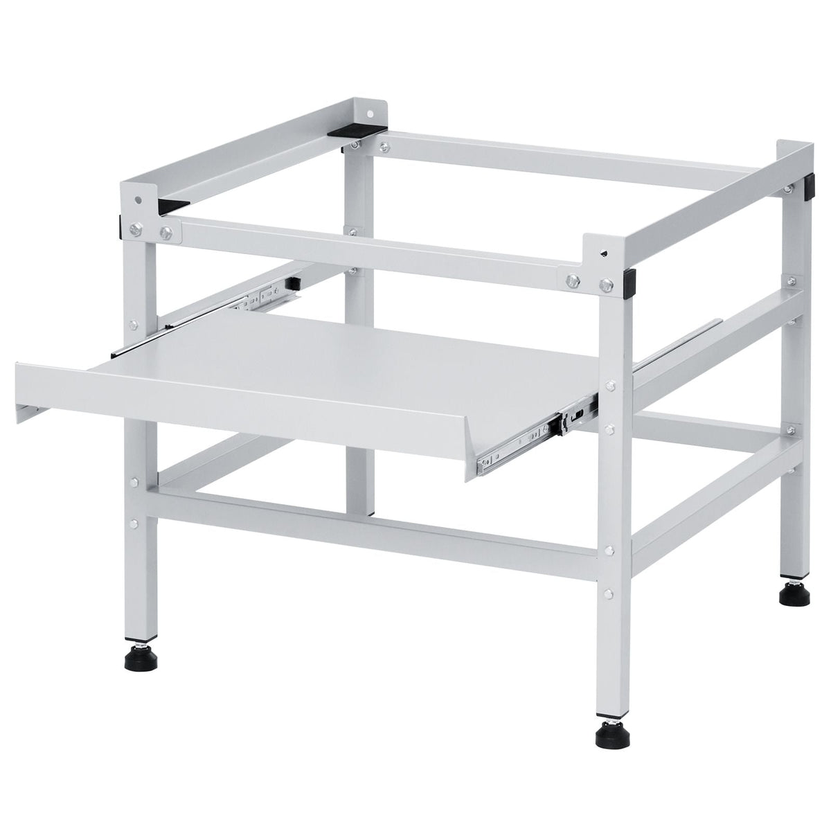 Washing Machine Stand, 48.5x25-Inch Washer Laundry Pedestal, 590LBS Load Capacity Washer And Dryer Pedestal Base with Double Trays, 4 Adjustable Feet for Lifting Washing Machines, Carbon Steel