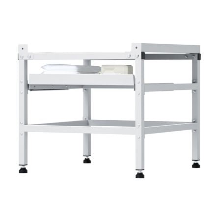 Washing Machine Stand, 48.5x25-Inch Washer Laundry Pedestal, 590LBS Load Capacity Washer And Dryer Pedestal Base with Double Trays, 4 Adjustable Feet for Lifting Washing Machines, Carbon Steel