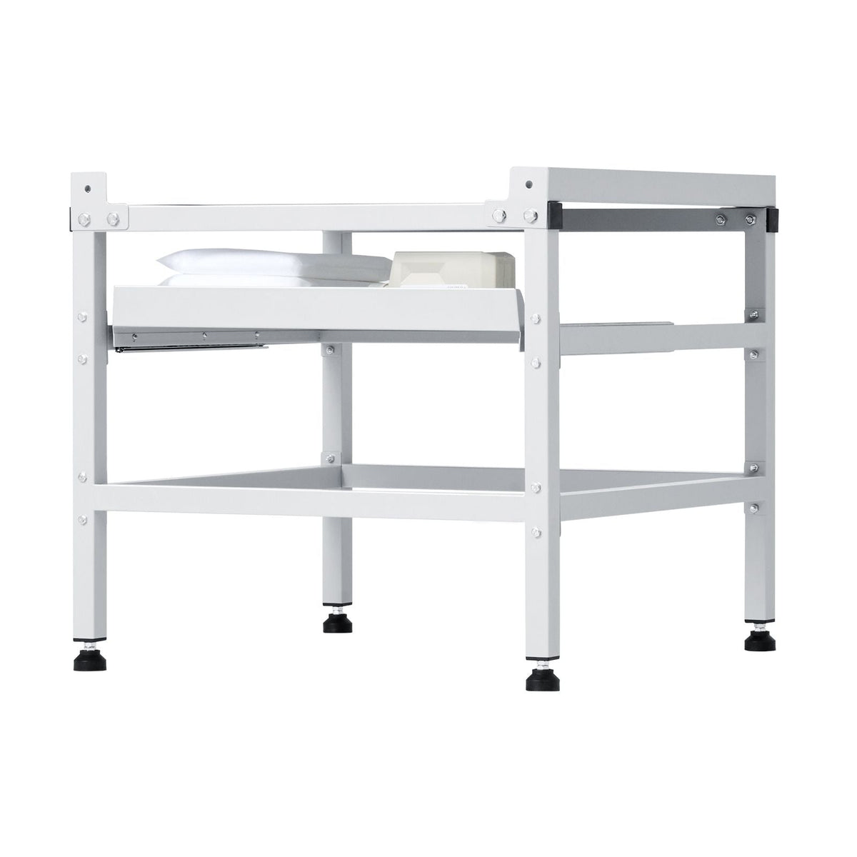 Washing Machine Stand, 48.5x25-Inch Washer Laundry Pedestal, 590LBS Load Capacity Washer And Dryer Pedestal Base with Double Trays, 4 Adjustable Feet for Lifting Washing Machines, Carbon Steel