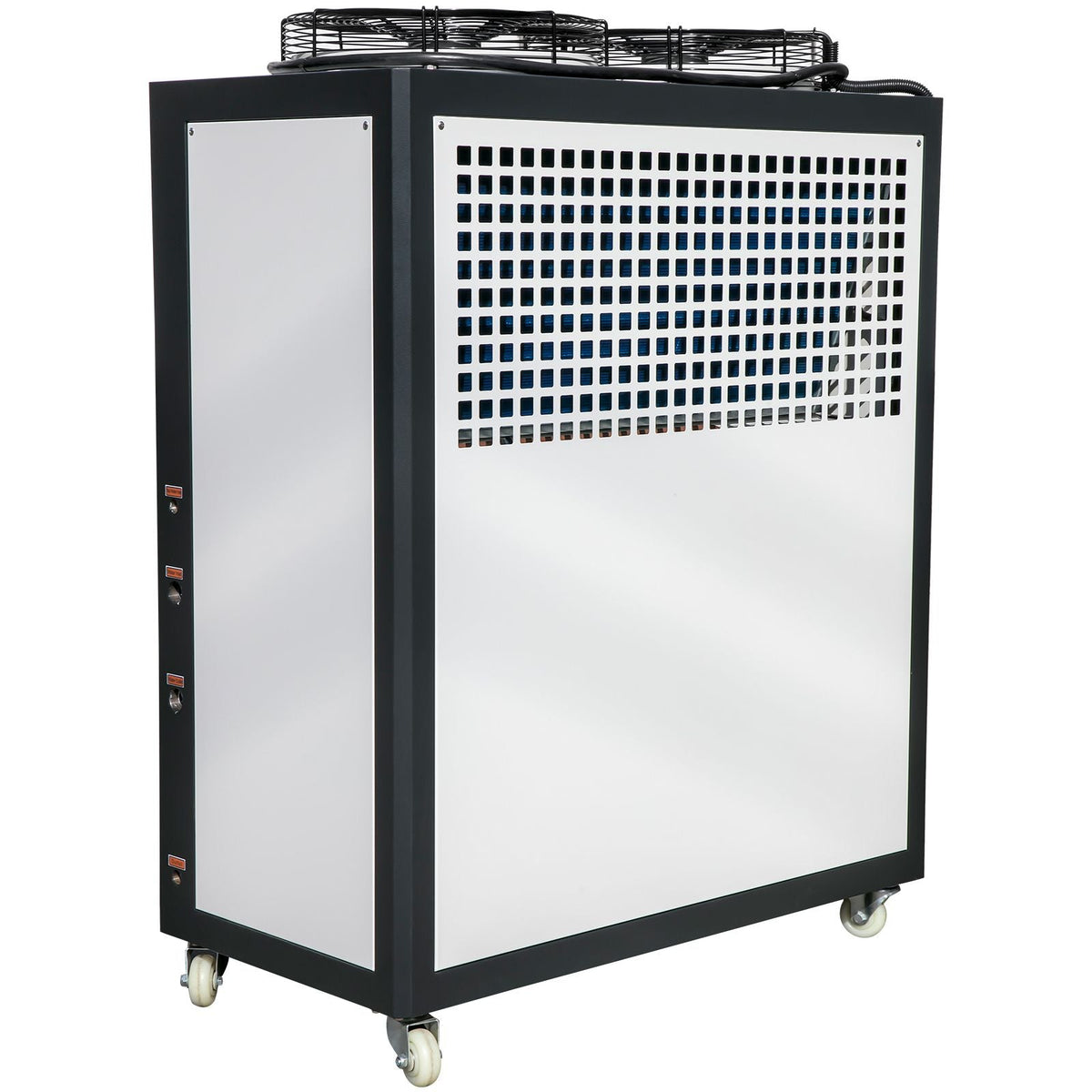 Water Chiller 15Ton, Capacity Industrial Chiller 15Hp, Air-Cooled Water Chiller, Finned Condenser, with Micro-Computer Control, Stainless Steel Water Tank Chiller Machine for Cooling Water