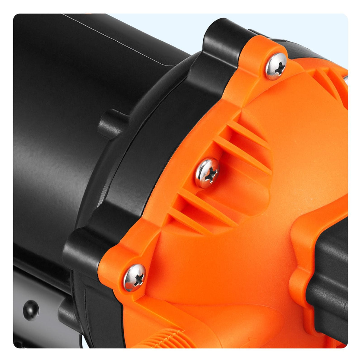 Water Diaphragm Pump, 12V DC, 5.5 GPM Flow, 70 PSI Rated Pressure (40-100 PSI Adjustable), 1/2" MNPT Self Priming Sprayer Pump with Pressure Switch for RV Camper Marine Boat Lawn, FCC Certified