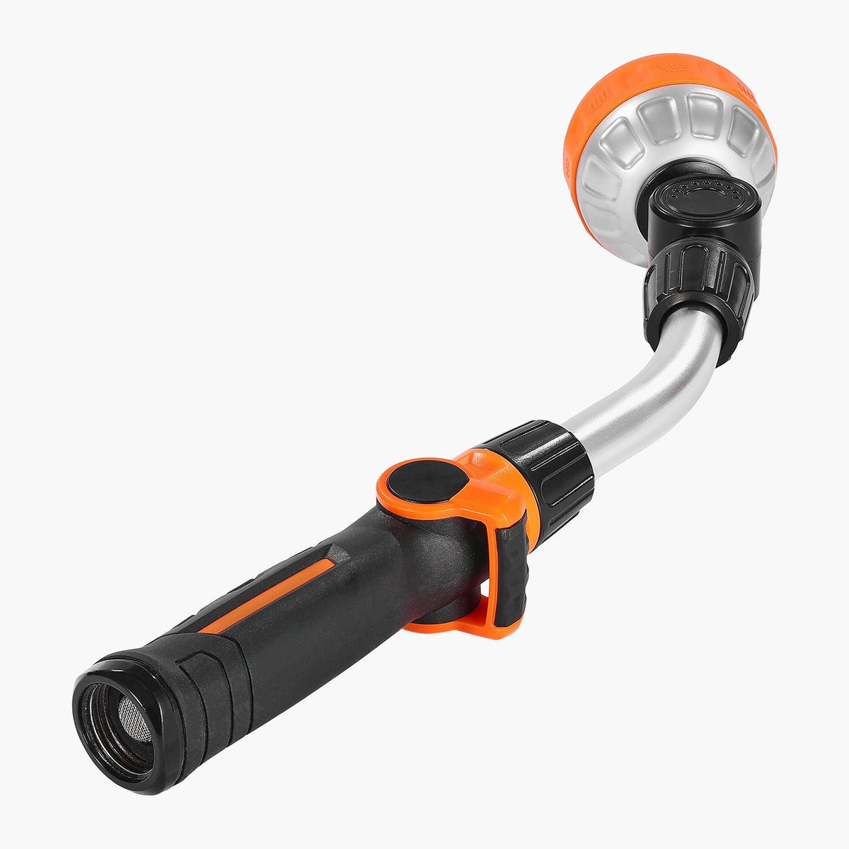 Watering Wand, 15-Inch Heavy Duty Garden Hose Wand with 8 Spray Patterns & 180° Swivel Head, Long Hose Nozzle Sprayer with on/off Thumb Control, Ideal for Hanging Baskets, Shrubs, Garden, Lawn
