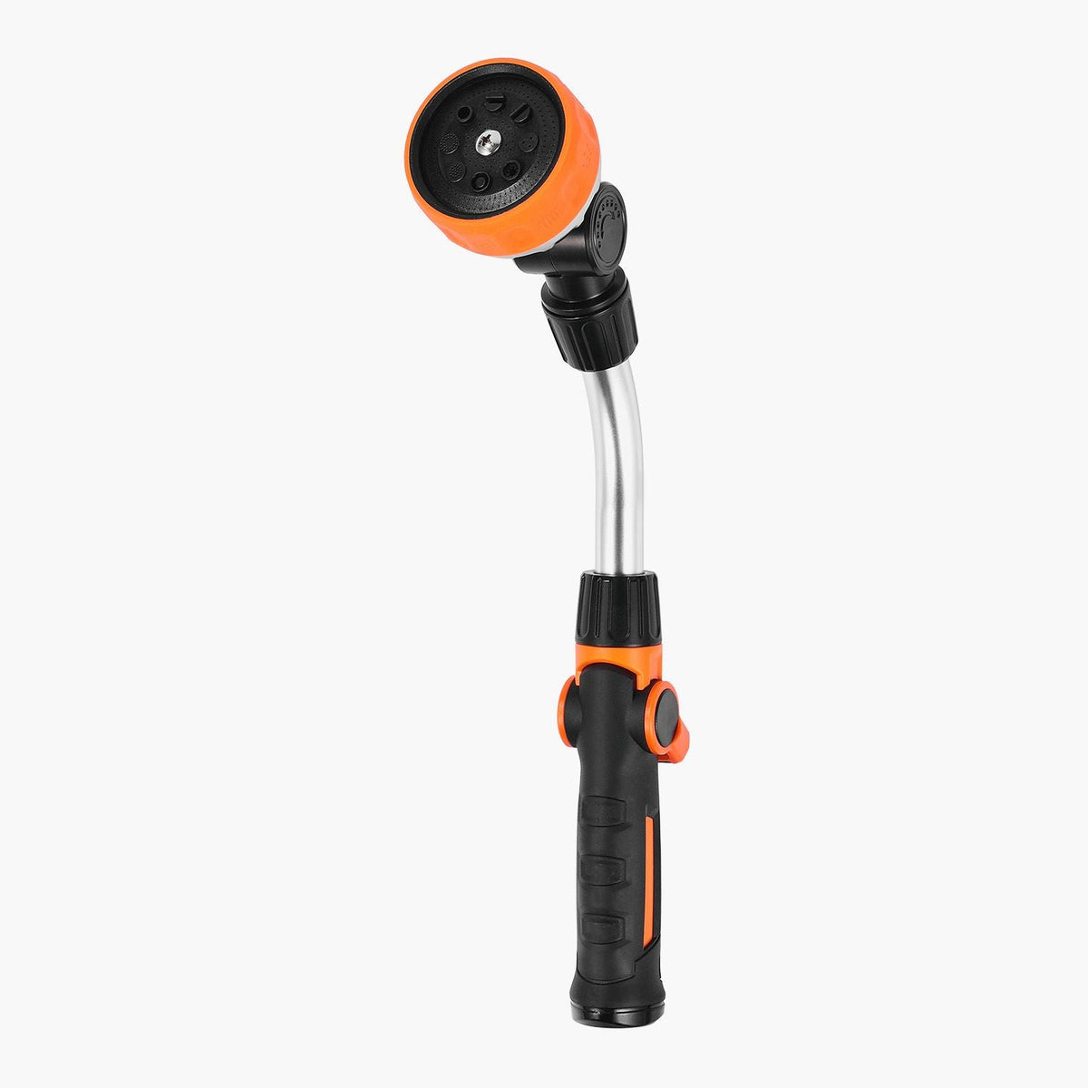 Watering Wand, 15-Inch Heavy Duty Garden Hose Wand with 8 Spray Patterns & 180° Swivel Head, Long Hose Nozzle Sprayer with on/off Thumb Control, Ideal for Hanging Baskets, Shrubs, Garden, Lawn