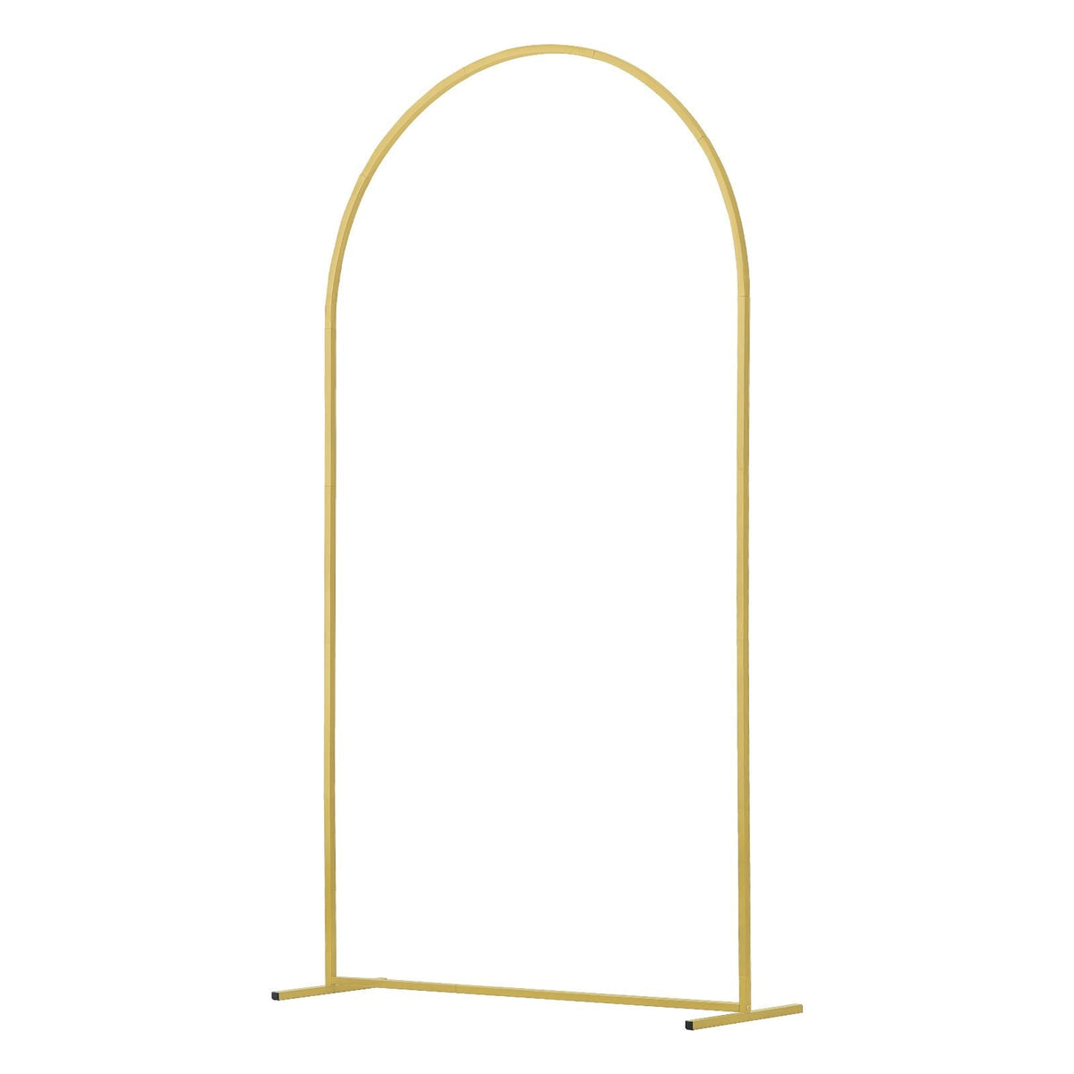 Wedding Arch Backdrop Stand, 7.2FT & 6FT, Set of 2 Stand with Case Connection & Chassis Crossbar Design, Easy-to-Assemble Gold Stand with Premium Metal, Fit for Birthday, Celebration, Holiday