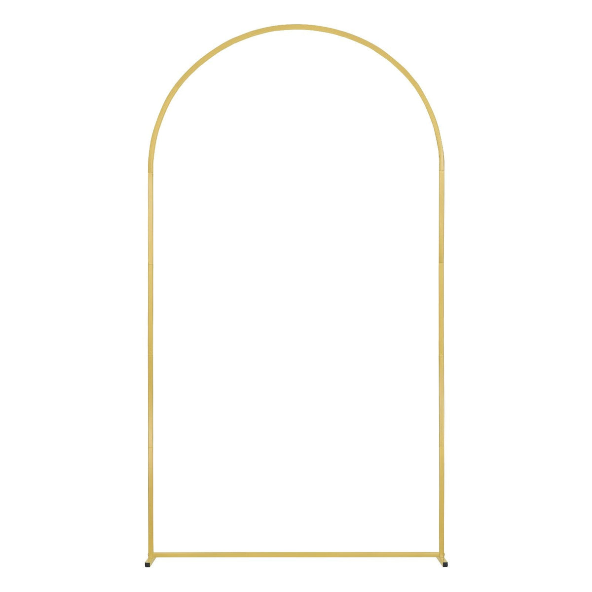 Wedding Arch Backdrop Stand, 7.2FT & 6FT, Set of 2 Stand with Case Connection & Chassis Crossbar Design, Easy-to-Assemble Gold Stand with Premium Metal, Fit for Birthday, Celebration, Holiday