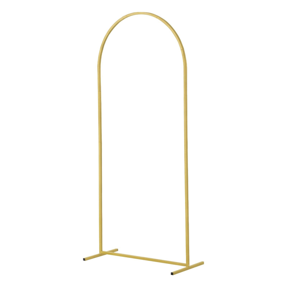 Wedding Arch Backdrop Stand, Set of 3, Metal Stable Stand with Case Connection & Chassis Crossbar Design, Easy-to-Assemble Gold Stand with Premium Gauze, Fit for Birthday, Celebration, Holiday