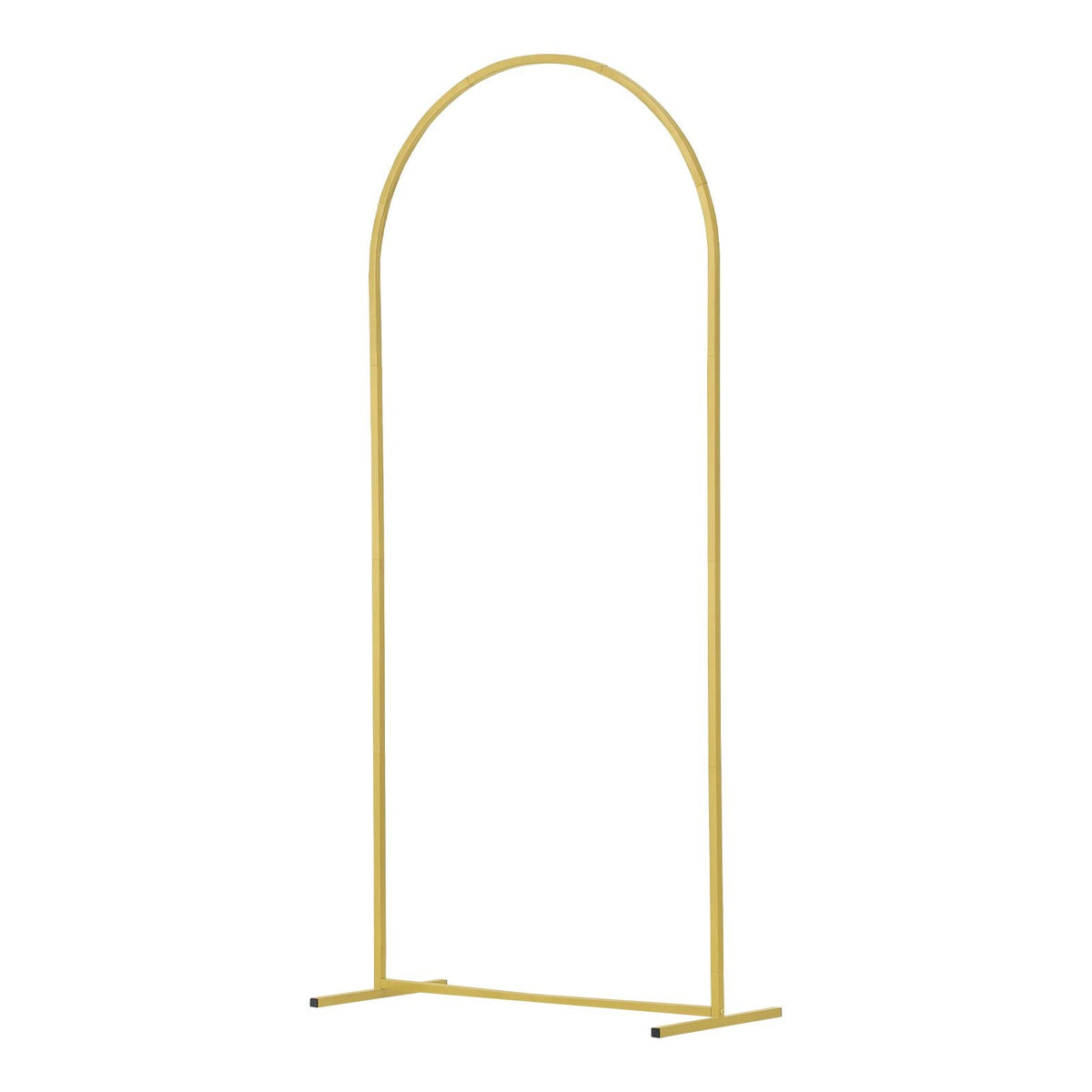 Wedding Arch Backdrop Stand, Set of 3, Metal Stable Stand with Case Connection & Chassis Crossbar Design, Easy-to-Assemble Gold Stand with Premium Gauze, Fit for Birthday, Celebration, Holiday