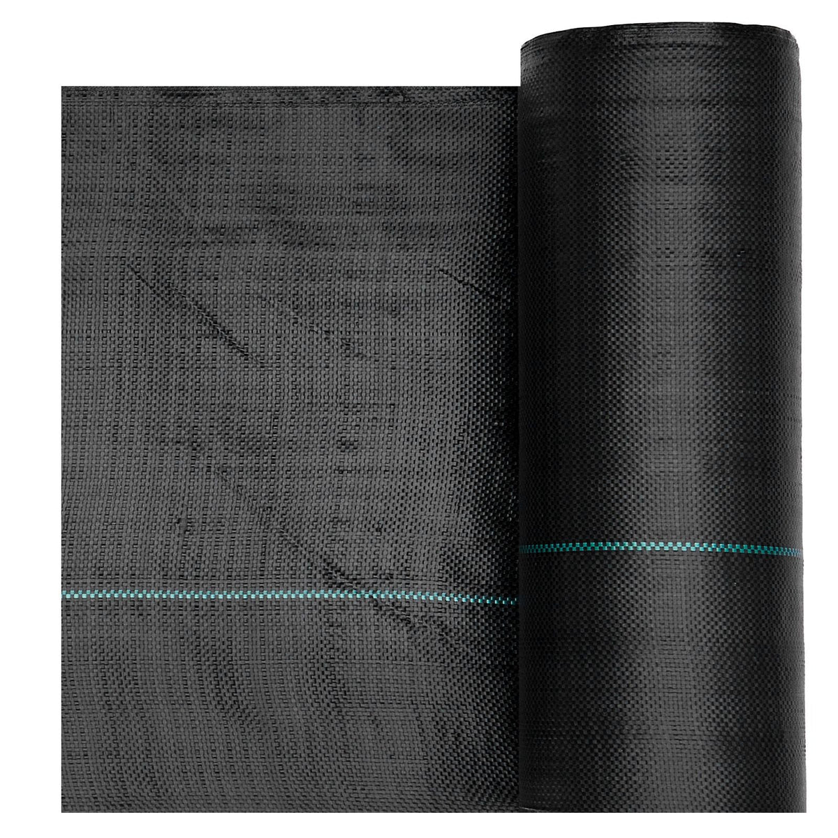 Weed Barrier Fabric Heavy Duty, 2 Packs 3x50FT 3.2oz Weed Blocker Fabric, Woven Landscape Fabrics, Garden Fabrics Weeds Barrier, Weeds Control Ground Cover, Geotextile Webbing, Black