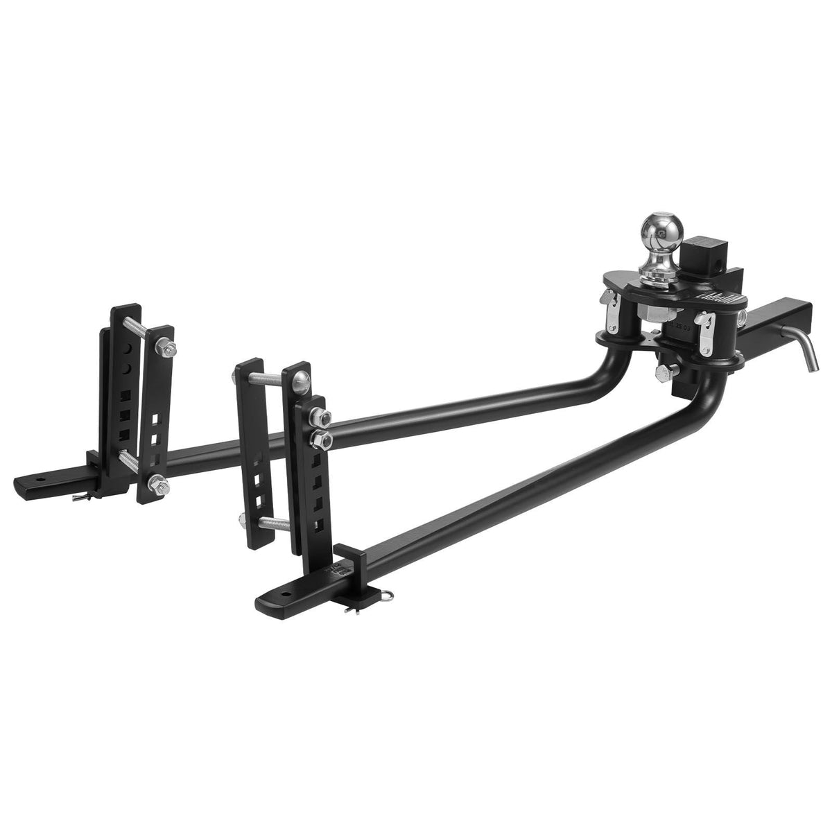 Weight Distribution Hitch, 12000 lbs Max Towing & 1200 lbs Max Tongue, Weight Distributing Hitches Kit with Sway Control Includes 2 in Shank & 2-5/16 in Ball, Load Leveling Hitch for Trailers