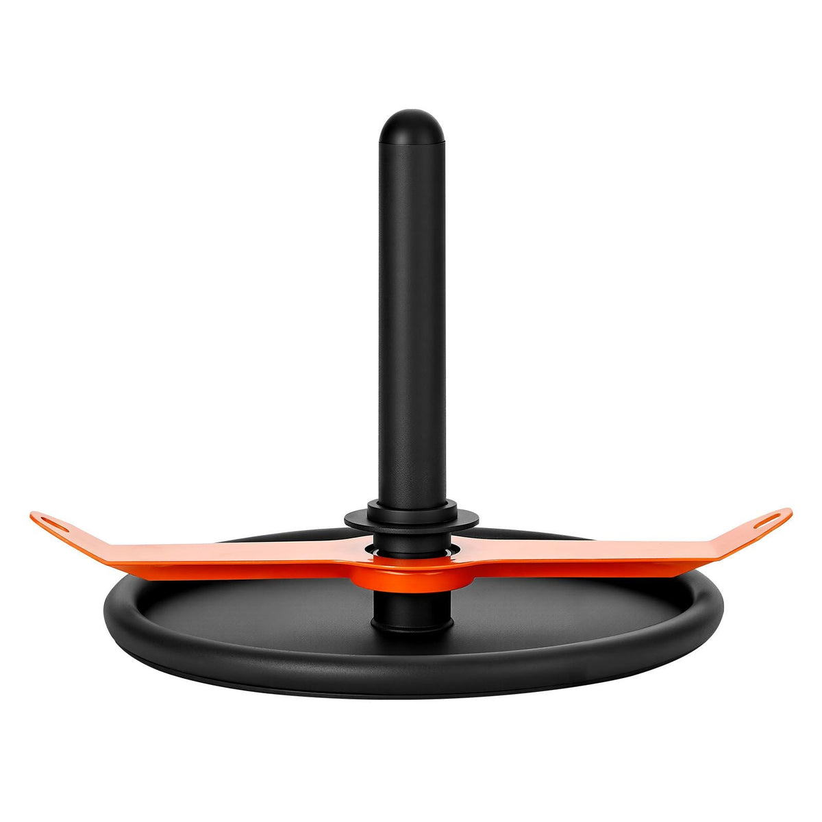 Weight Sled, Steel Power Sled, Fitness Strength Training Sleds for Athletic Exercise Speed Improvement, Workout Fitness Equipment with Harness, Compatible with 2 in Weight Plate, Orange & Black