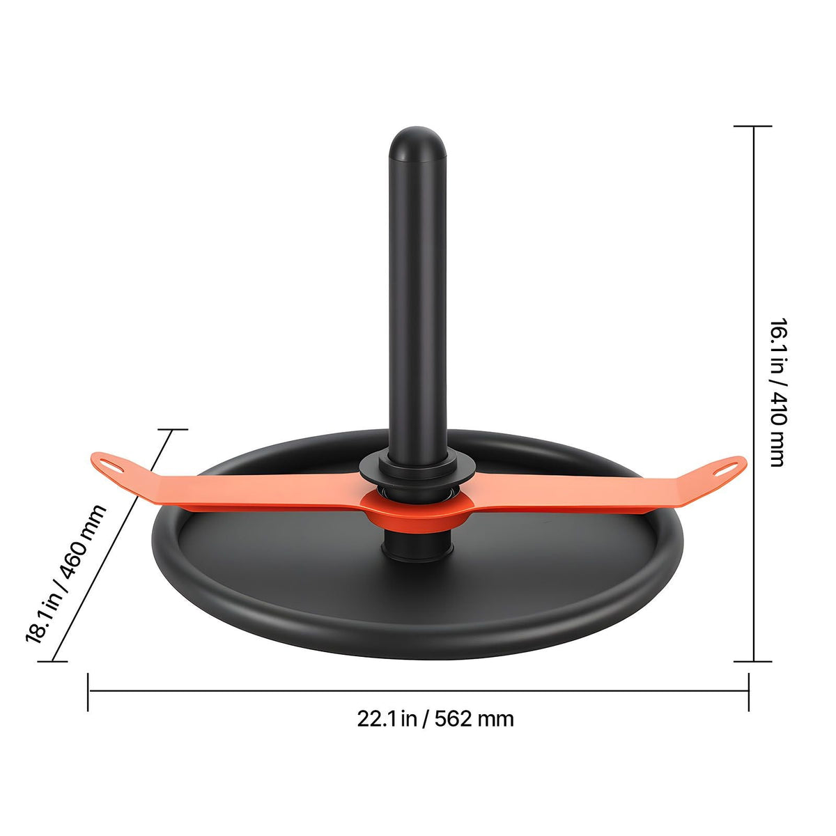 Weight Sled, Steel Power Sled, Fitness Strength Training Sleds for Athletic Exercise Speed Improvement, Workout Fitness Equipment with Harness, Compatible with 2 in Weight Plate, Orange & Black