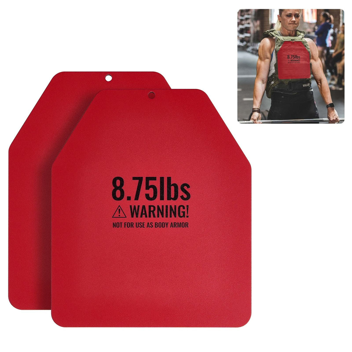 Weight Vest Plates, 8.75 LB Pairs, Premium Steel Weighted plates, Contoured Ergonomic Fit – WODs, Additional Weight for Weight Vests, for Strength Training, Running, Fitness, Heavy Workouts