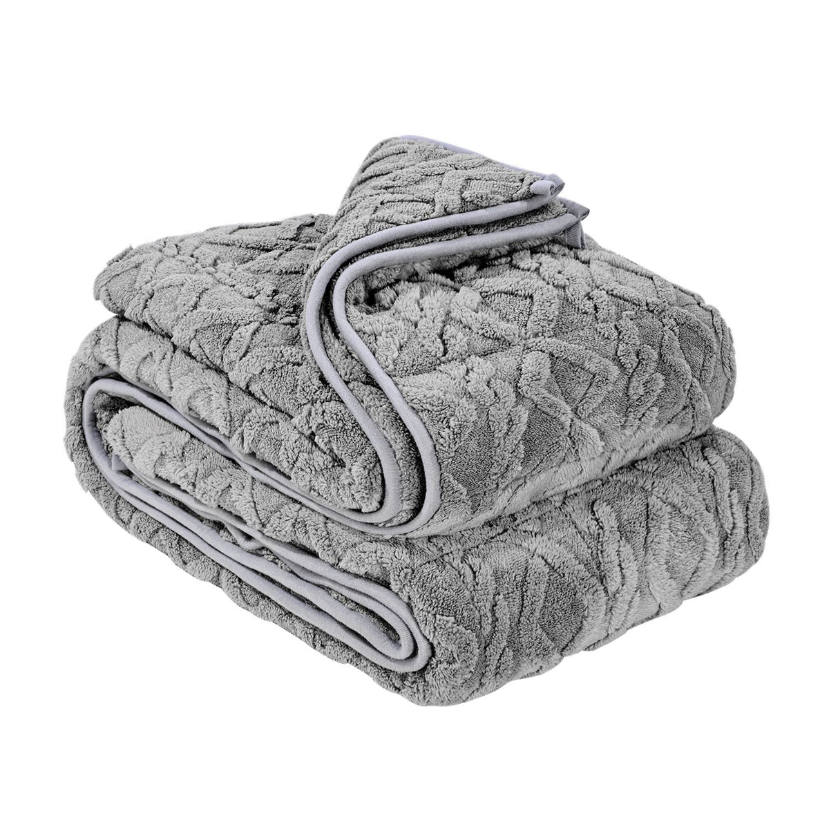 Weighted Blanket, 20 lbs, 60 x 80 in Queen Size, Sherpa Fleece Heavy Blanket with Glass Beads, Soft Warm Cozy Fluffy Touch, for 200-250 lbs Adults, Anxiety Stress Relief, Improve Sleep, Grey