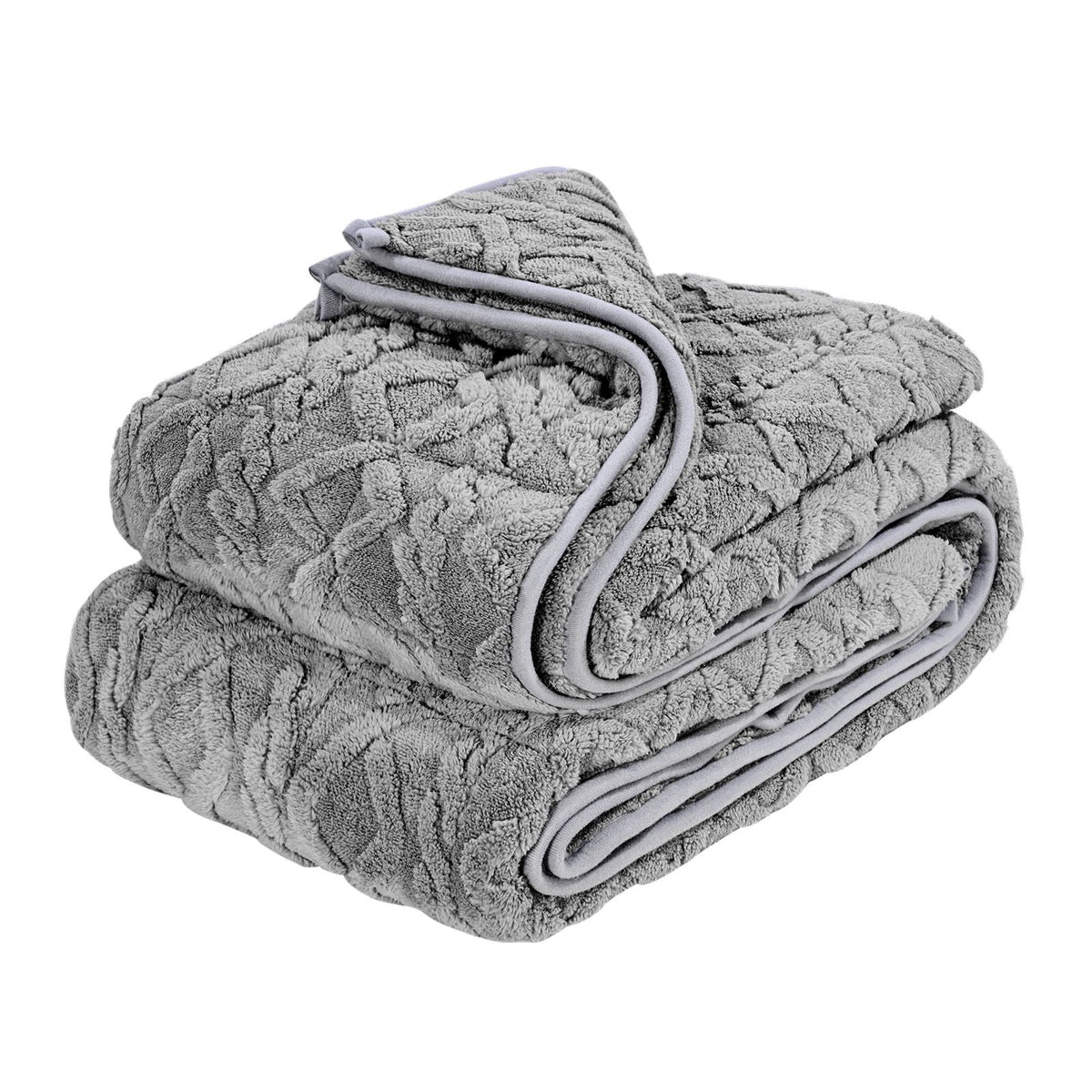 Weighted Blanket, 20 lbs, 60 x 80 in Queen Size, Sherpa Fleece Heavy Blanket with Glass Beads, Soft Warm Cozy Fluffy Touch, for 200-250 lbs Adults, Anxiety Stress Relief, Improve Sleep, Grey