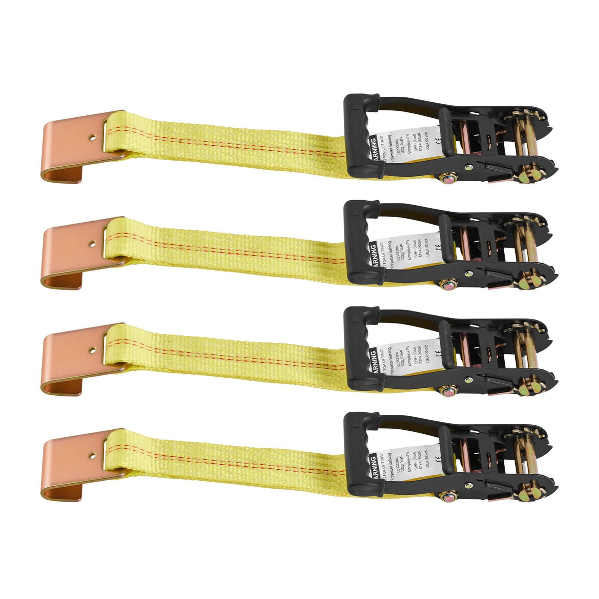 Wheel Chock Tie-Down Kit, Tire-Style Motorcycle Tie-Down System, Car Tie Down Kit with Flat Hook, Break Strength 10009 lbs & Working Load 3333 lbs Trailer Tie Down Strap for ATVs, SUVs, Trailers