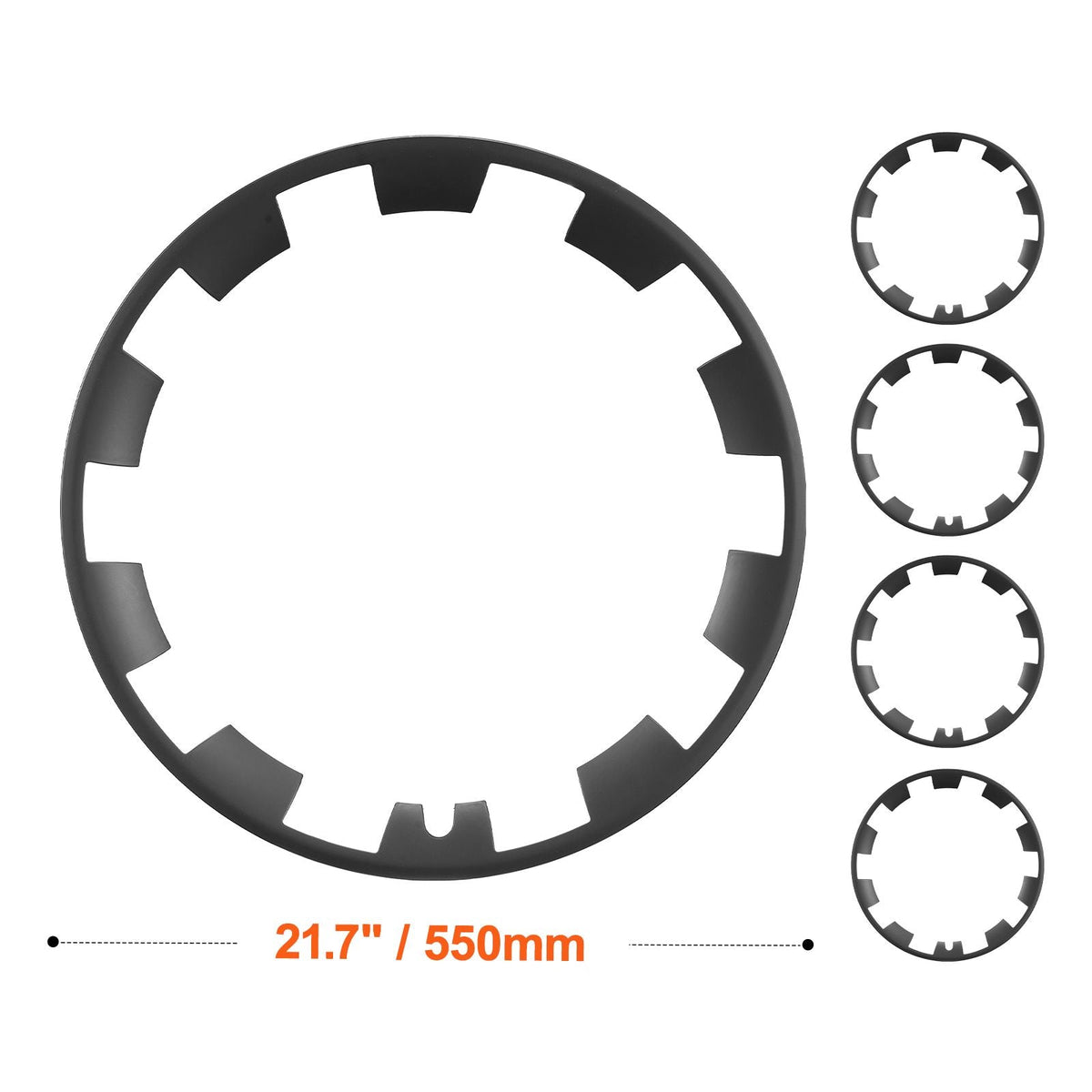 Wheel Rim Cover Hubcaps, 20 in, Model Y Fully Fit Hubcap with Snap, Guard Tape & Valve Nozzle Hole, ABS & PC Hubcap with Upgraded Buckle, High Rigidity & Less Wind Drag, Fits for All Weather Use
