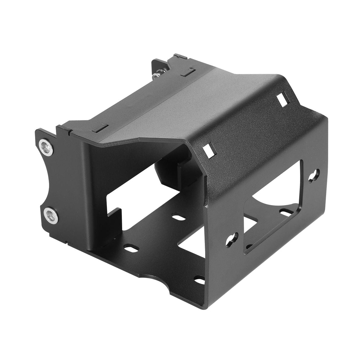 Winch Mount, Winch Capacity of 2000-3600 lbs, Trailer Hitch Winch Mount for Select Polaris Sportsman Models (2009 and Newer), 2 Mounting Hole Design, Powder Coated Steel, Fit for Desert Rescue