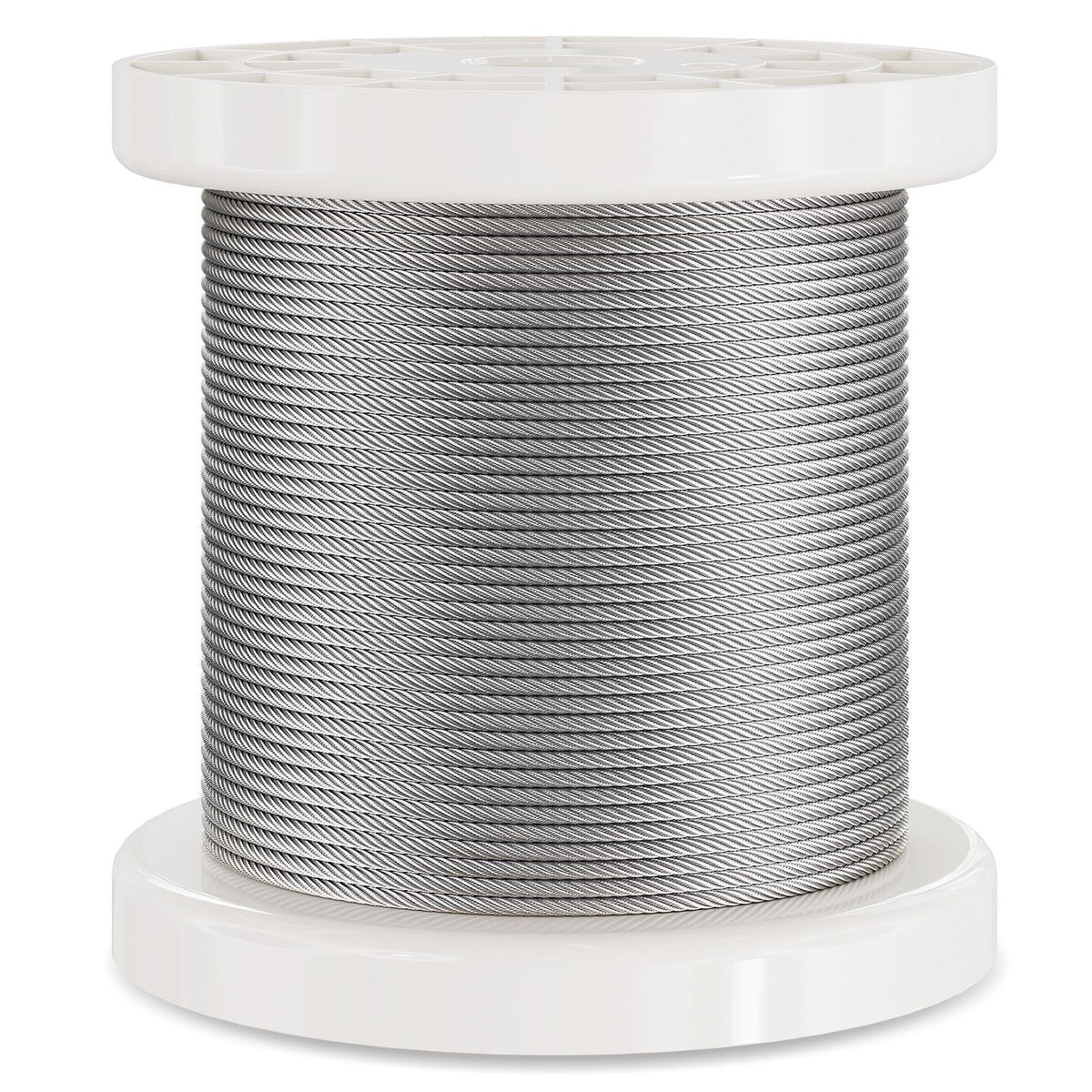 Wire Rope Kit, 1/16" 330 ft 304 Stainless Steel Cable with 80 Sleeves and 20 Thimbles, 450 lbs Breaking Strength, 7x7 Strands Marine Aircraft Grade for Handrail Stair Decking Fence Outdoors