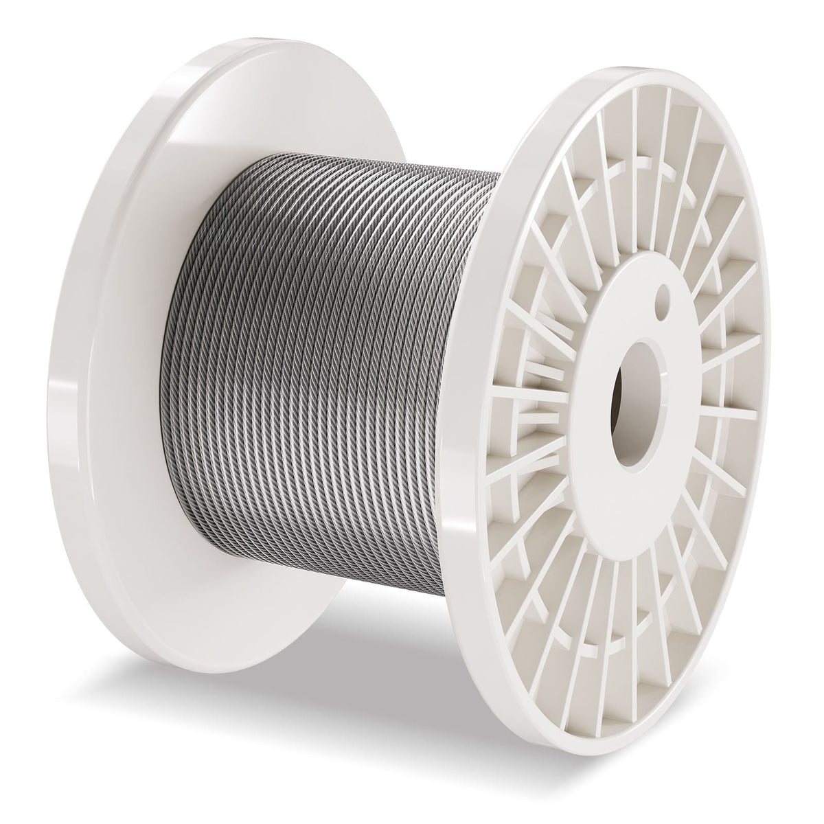 Wire Rope Kit, 1/8" 100 ft 304 Stainless Steel Cable with 59 Accessories, 650 lbs Breaking Strength, 7x7 Strands Construction Marine Aircraft Grade for Handrail Stair Decking Fence Outdoors