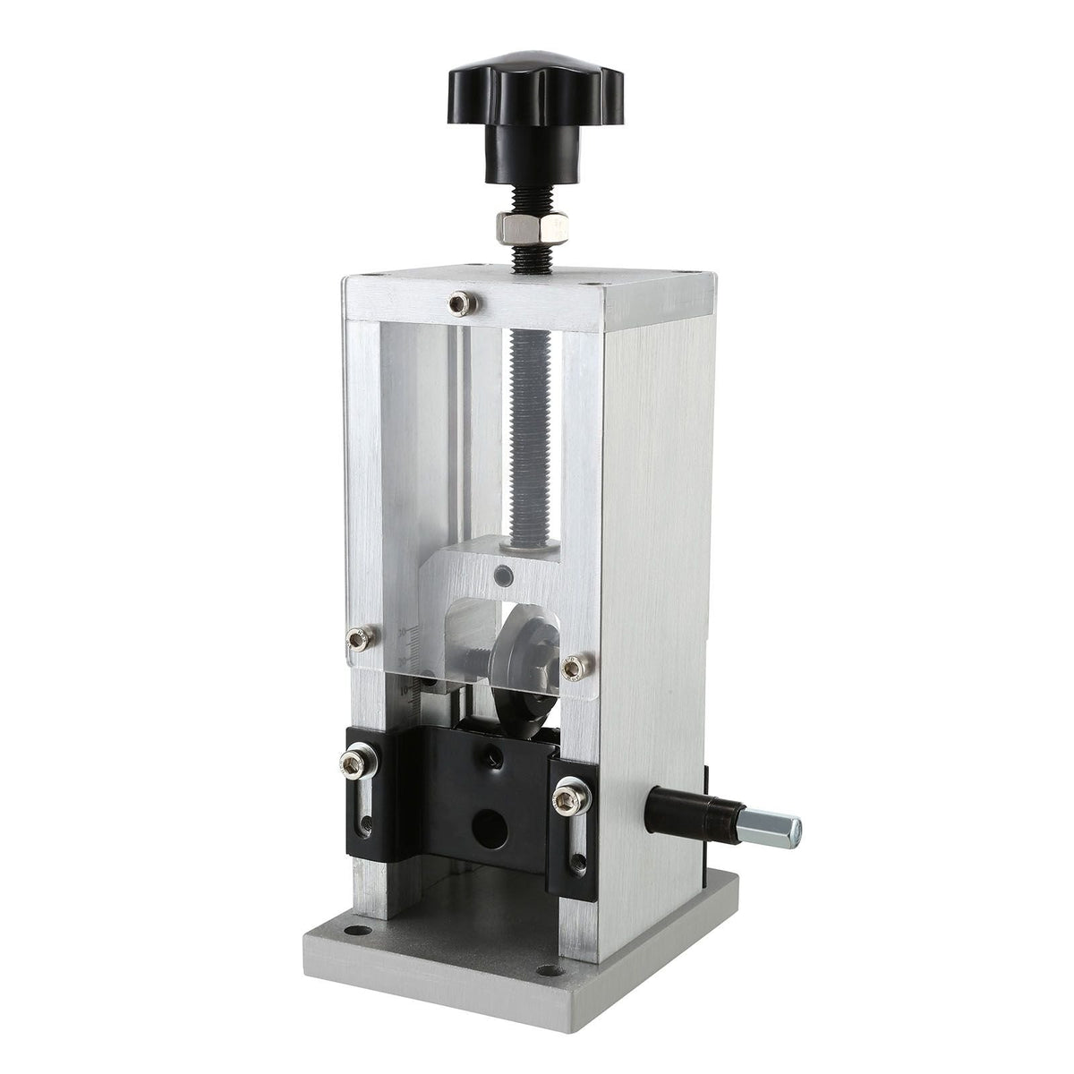 Wire Stripping Machine,Wire Stripper with Hand Crank or Drill Powered,0.06''-1.18'' Copper Wire Stripper,Visible Stripping Depth Reference,Portable Aluminum Frame Wire Peeler