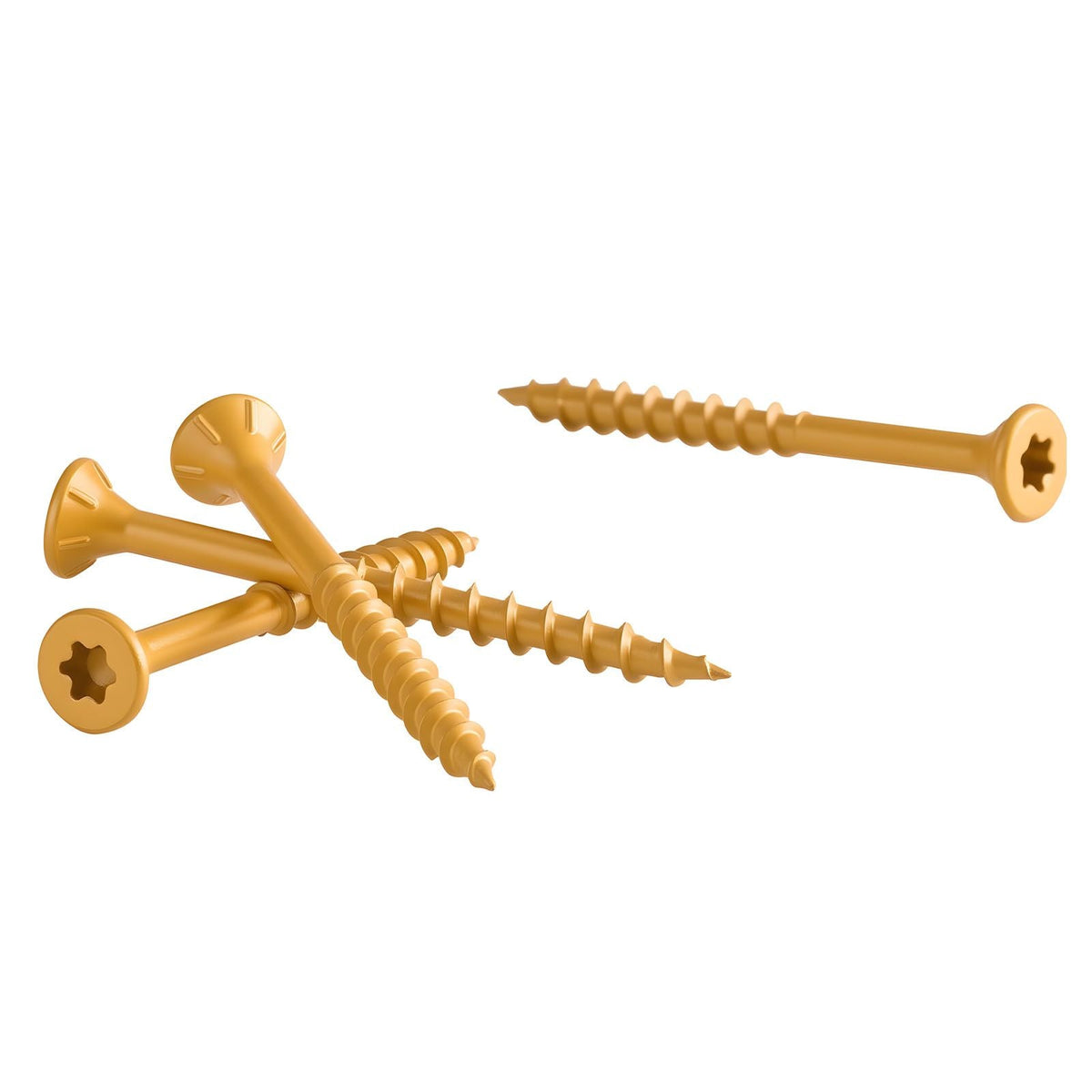 Wood Screws 350 PCS, #8 x 2-Inch Anti-Rust Coated, Exterior Deck Screw Torx/T25 Star Drive, Metal Rust-Resistant Outdoor Decking Screws with 2 Screw Connectors, for Decking Fencing Framing