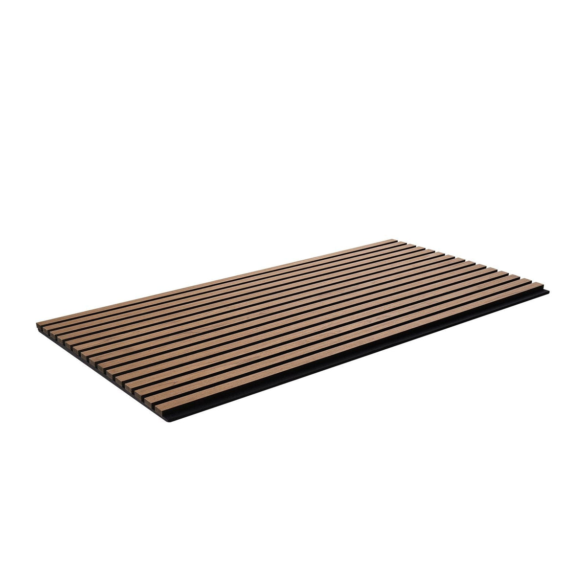 Wood Slat Acoustic Panels, 23.6 x 47.2 inch, MDF Accent Wooden Wall Panels for Modern Interior Wall, Faux Wood Wall Board Panels for Stylish Decor and Noise Reduction, Walnut