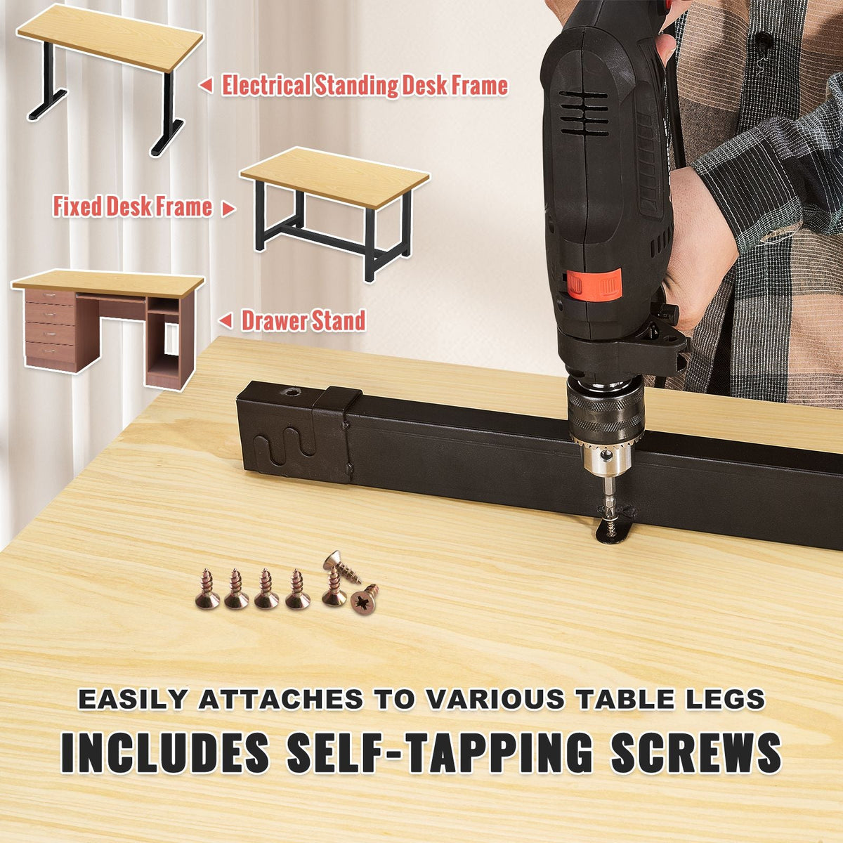 Wood Table Top, Holds up to 330 lb, 47.2" x 29.5" x 1.5" Rectangular Countertop for Height Adjustable Electric Standing Desk Frame, Universal Solid One-Piece Maple Desktop for Office & Home Desk
