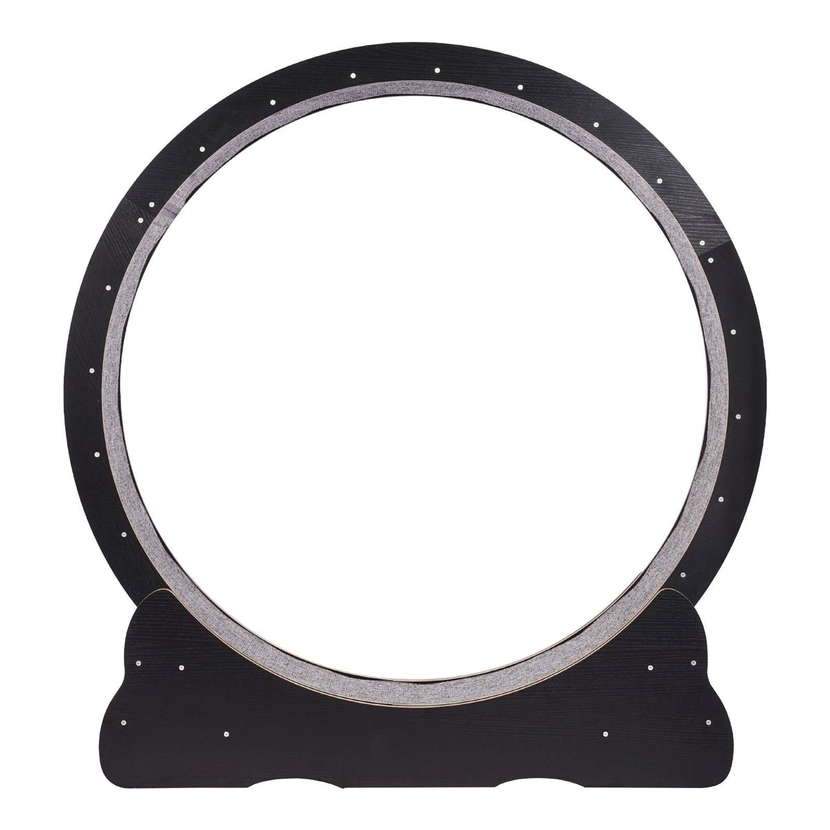 Wooden Cat Exercise Wheel, 43.3" Large Cat Treadmill Wheel for Indoor Cats, Cat Running Wheel with Detachable Carpet & Cat Teaser for Running/Walking/Training, Suitable for Most Cats Black