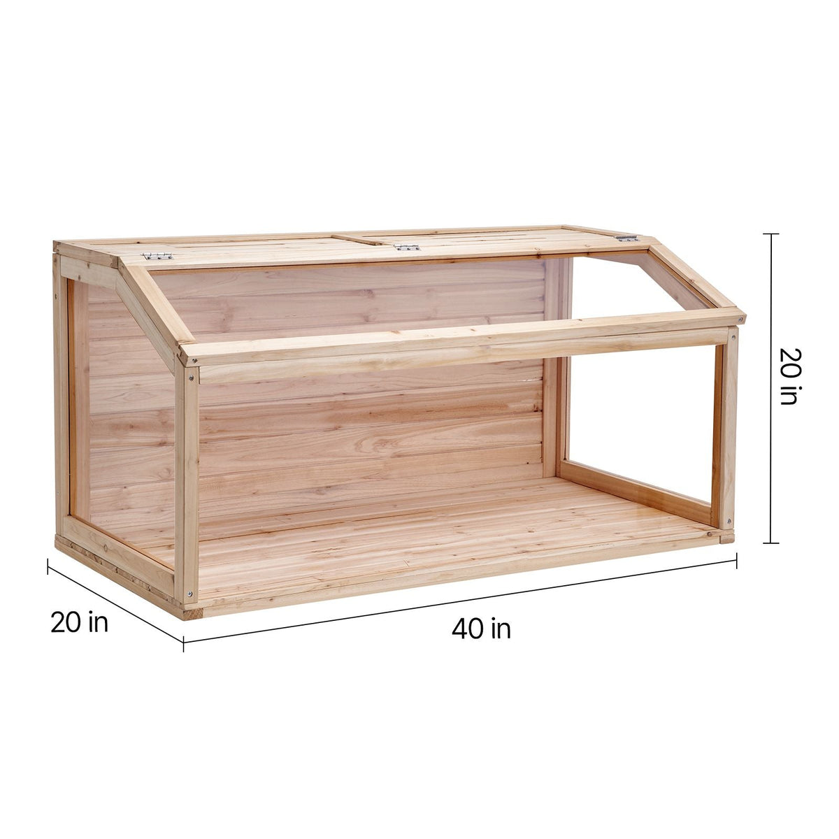 Wooden Hamster Cage, 270° Viewing Hamster Habitat, 40 x 20 x 20in, Dwarf Hamster Cages with Openable Top, Ventilated Small Animal Cage, Pet Mouse Cage for Gerbils, Rats, Guinea Pigs, Mice