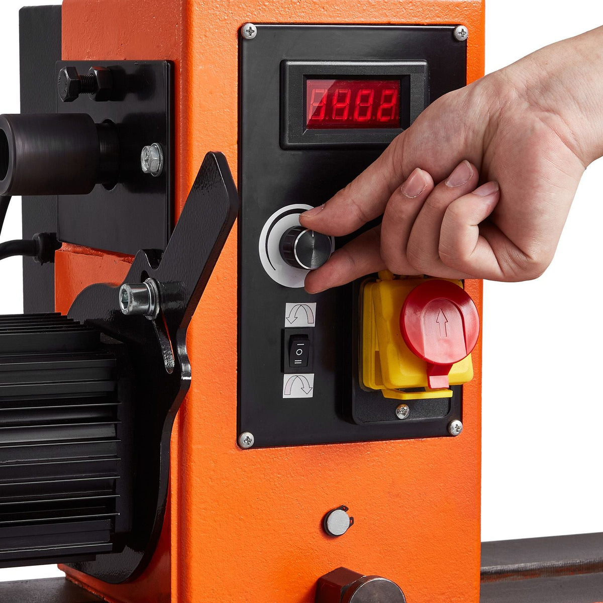 Woodworking Lathe, 2 HP, Wood Lathe Machine with 0 to 3200 RPM Variable Speed, 18 x 40 in Workbench, Brushless DC Motor, Cast Iron Body, Tool Rest, for Medium to Large Projects Woodworking