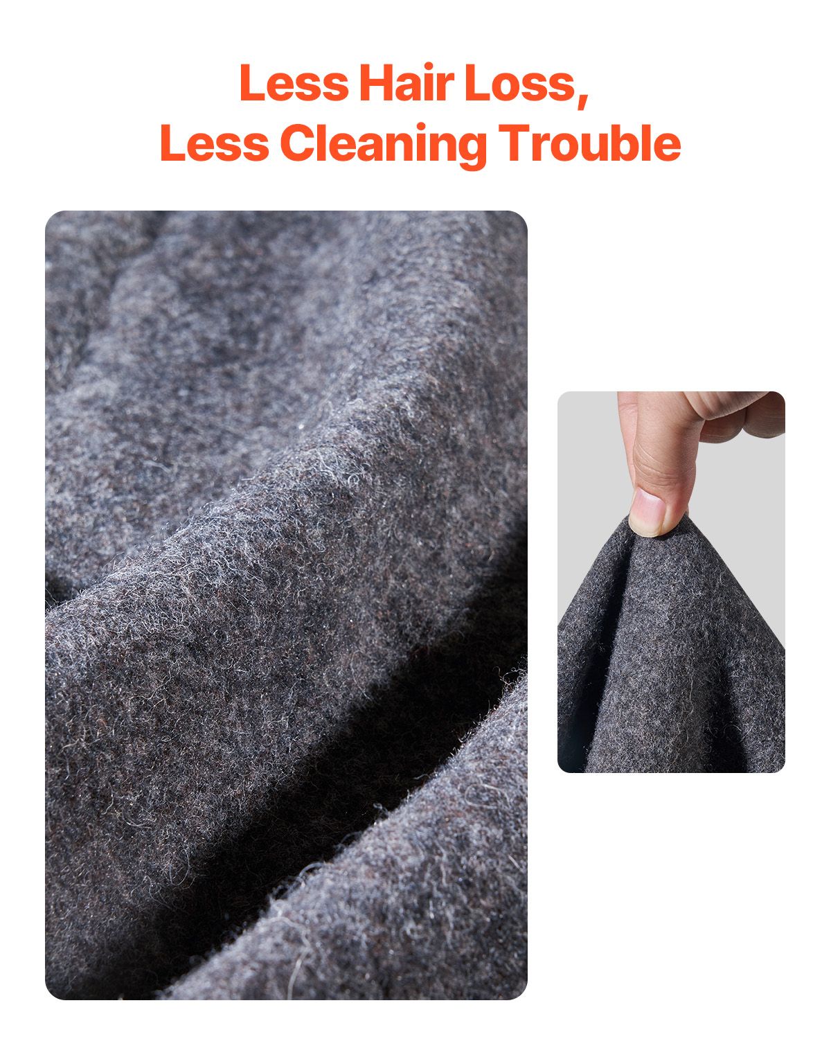 Wool Camping Blanket, Large Warm Stadium Blanket, Waterproof & Windproof, Flame Retardant, Great for Outdoors, Picnics, Hiking, Sports Events, Travel, 64" x 88" (80% Wool), Light Grey