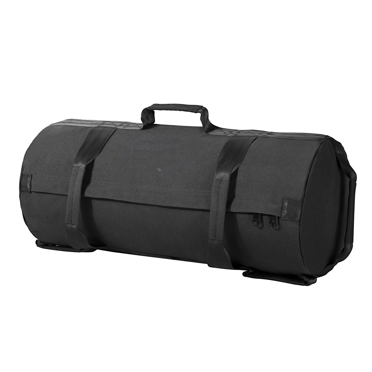 Workout Sandbag, Heavy Duty Workout Power Bags with Handles, 25-75 lbs Adjustable Slam Bag for Fitness Strength Weight Training Cross-Training, Home Gym Exercise, Black (Unfilled)