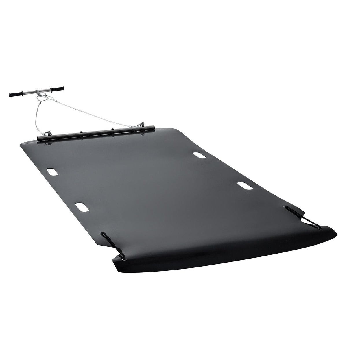 Yard Drag Sled, 90 x 46 in, 1500lbs Heavy Duty Utility Sled, HDPE Drag Glider with Ropes & Pull Cables, Hand & Vehicle Use Game Hauler for Firewood Ice Fishing, Compatible with ATVs UTVs